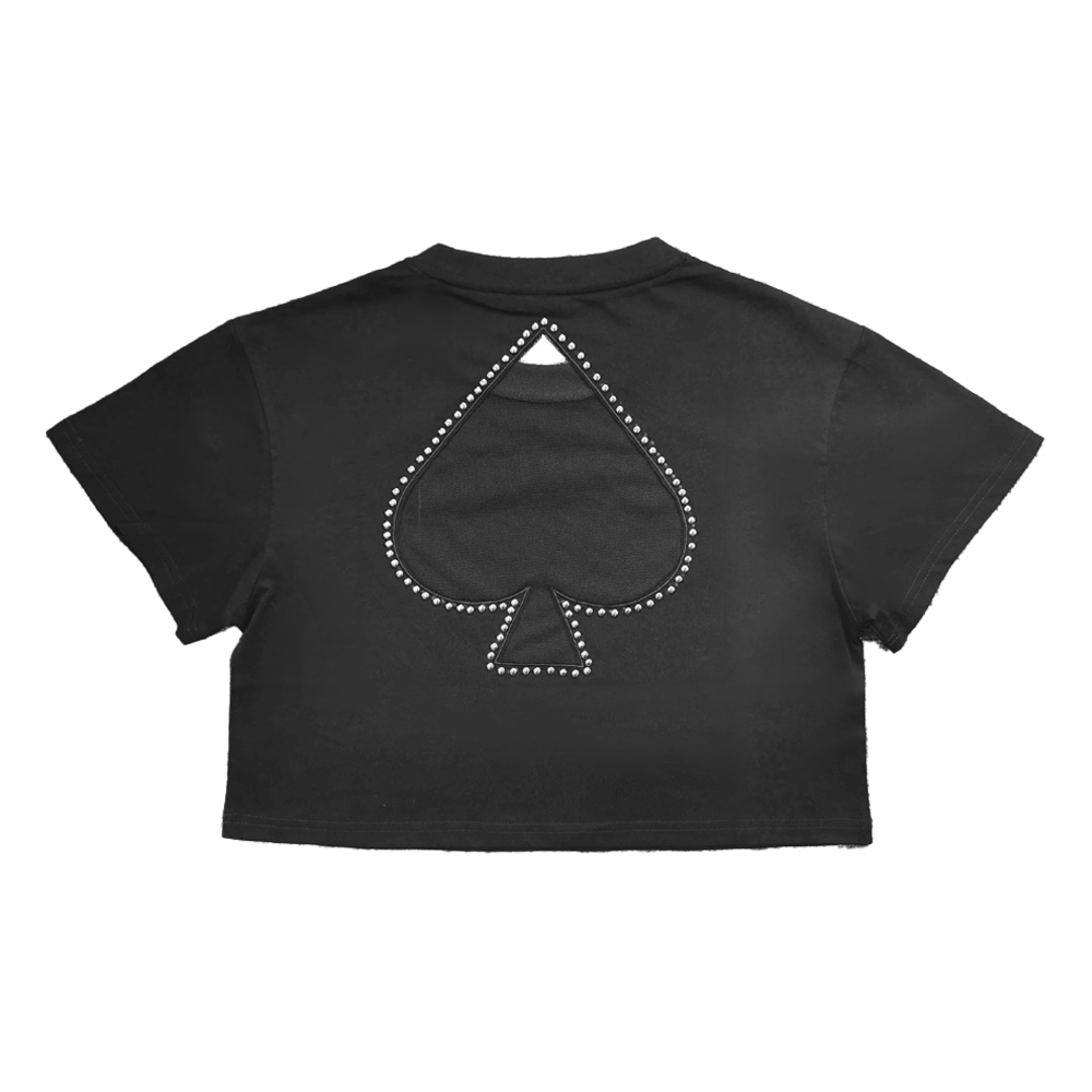 Warpig Studded Crop Tee