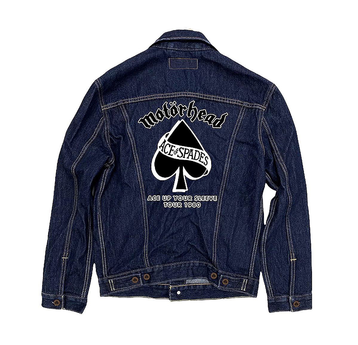 Ace Up Your Sleeve Dark Wash Denim Jacket