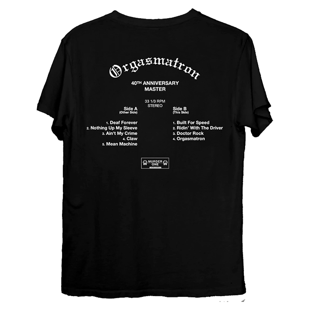 Orgasmatron Tracklist Tee