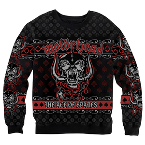 Ace of Spades Black Christmas Sweater