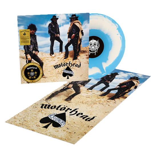 Ace Of Spades 50th Anniversary LP (Blue & White Vinyl With Poster)