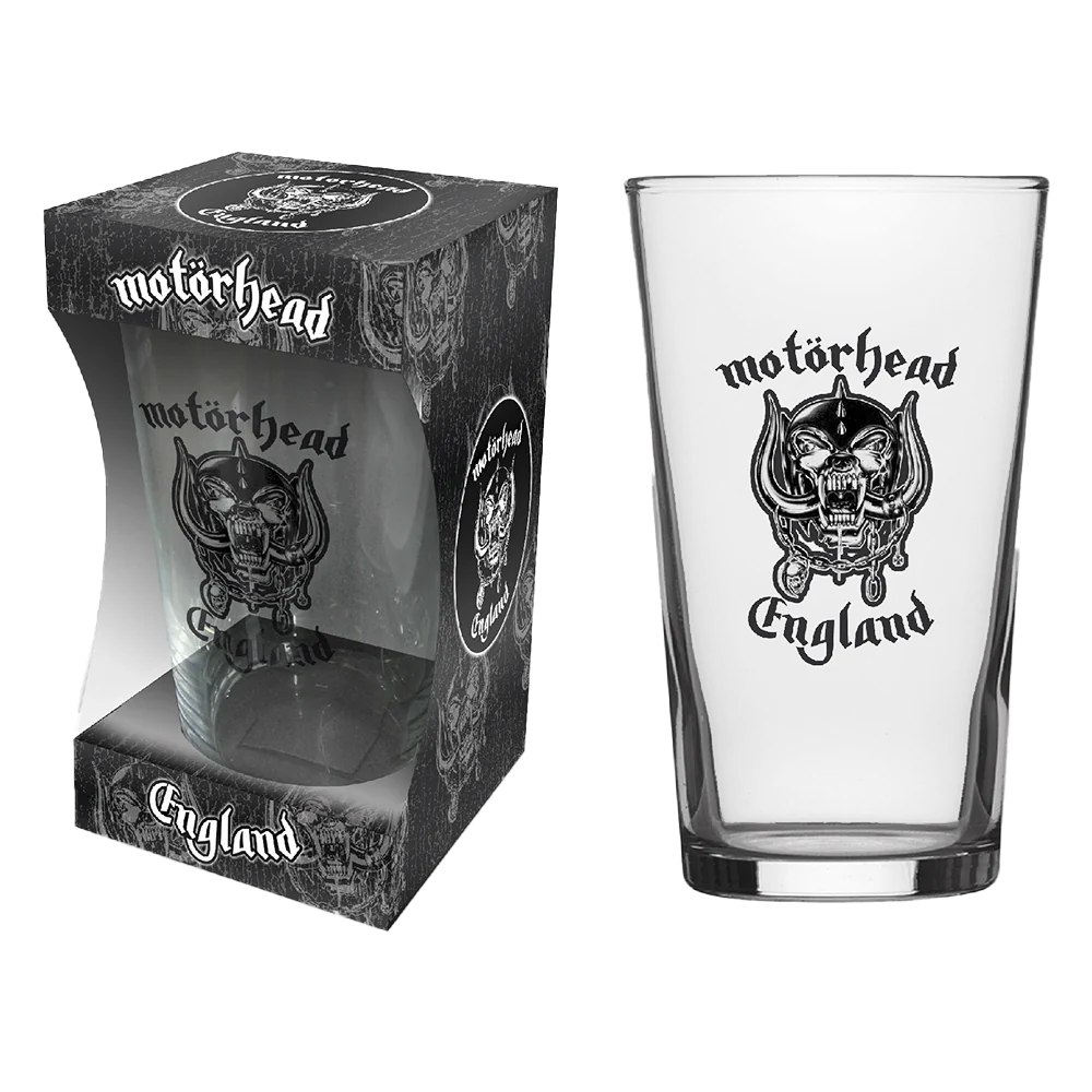 Motorhead England Beer Glass