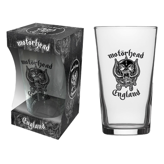 Motorhead England Beer Glass