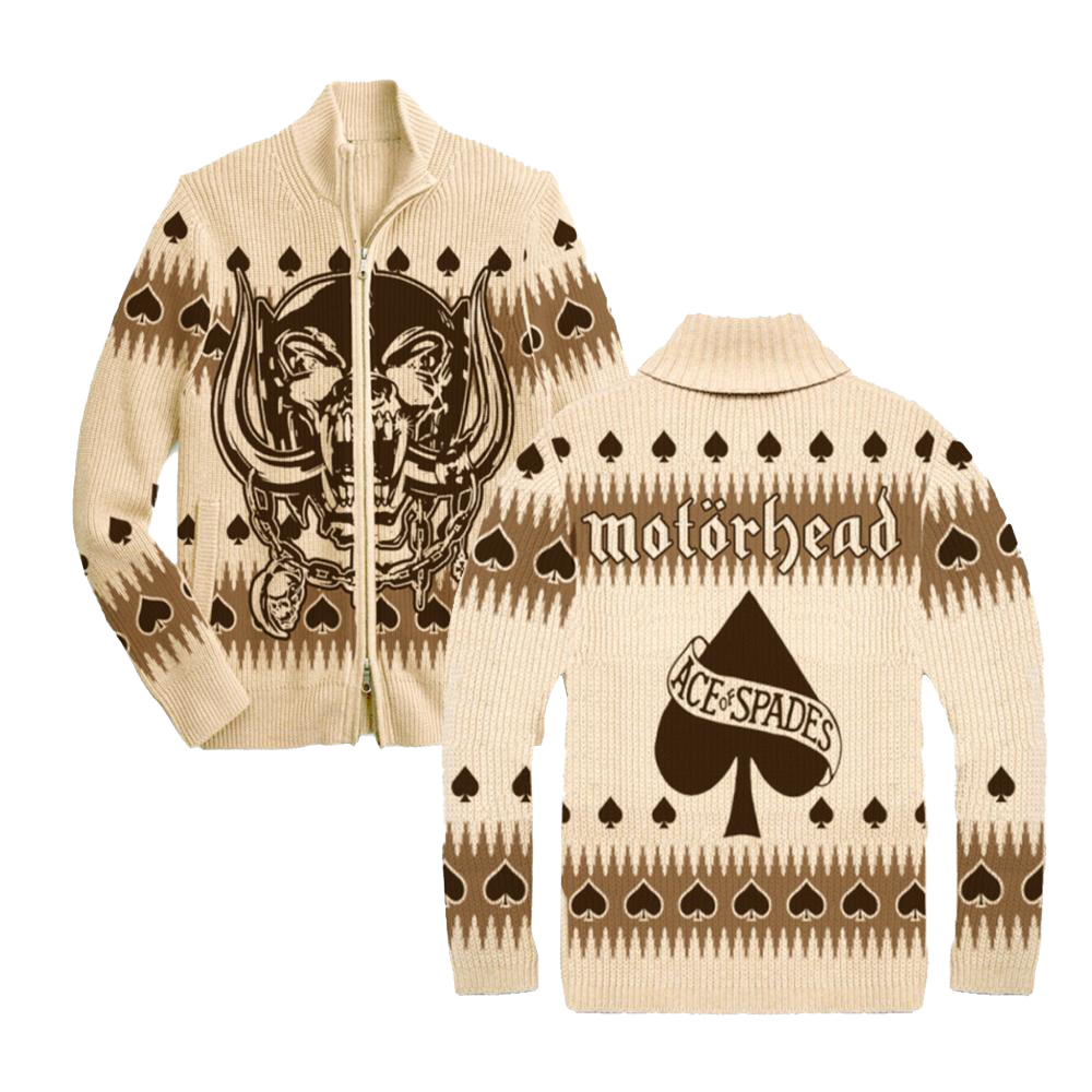 Ace of Spades Cardigan Sweater