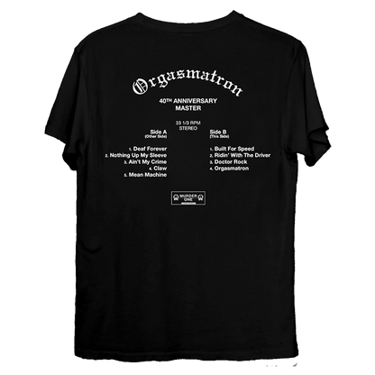 Orgasmatron Tracklist Tee