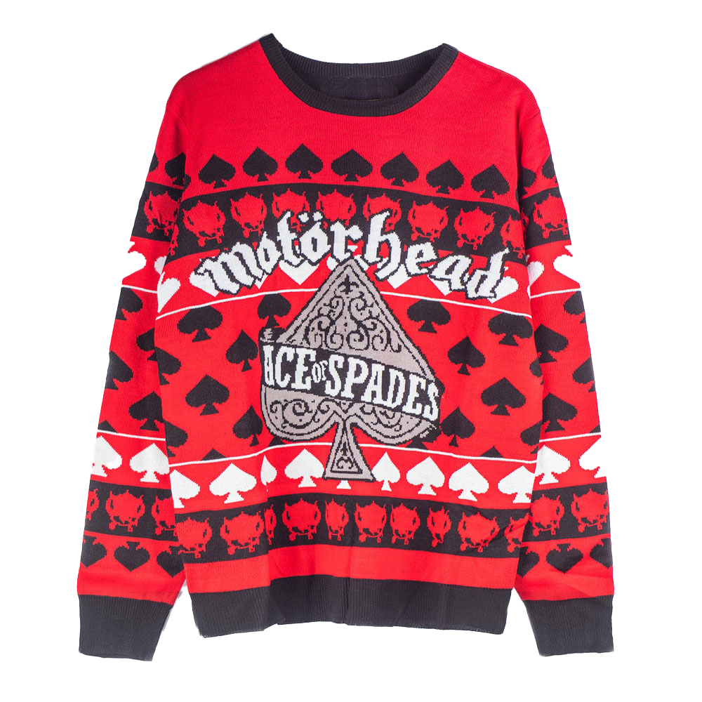 Ace of Spades Red Christmas Sweater