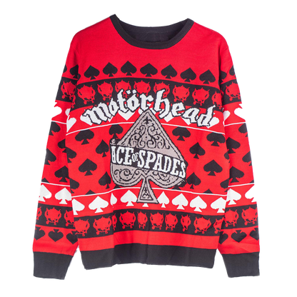 Ace of Spades Red Christmas Sweater