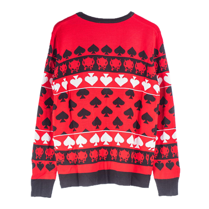 Ace of Spades Red Christmas Sweater