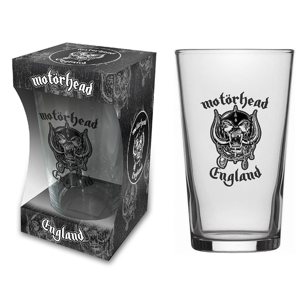 Motorhead England Beer Glass